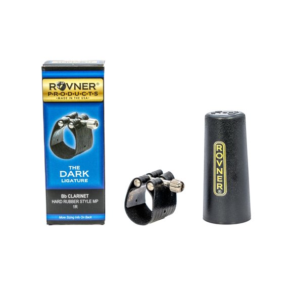 Ligadura y tapa de plástico para clarinete en si bemol Rovner Dark 1R