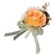thumbnail image 3 of Broche Romántico Para Boda, Flor En El Ojal, Pin Para Traje, Para Bodas, Eventos, Fiestas, Color Naranja, 3 of 5