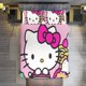 thumbnail image 1 of Hello Kitty Bedding Set for Girls Kids Teen Tween Ultra Soft Microfiber Comforter Set Twin Size with 3-Pieces Comforters Bed Sets Bedroom Decor Bed Sheets, 1 of 5