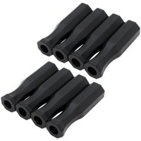 Ioensy - 8 Uds Empuñaduras De Mango De Futbolín Negro 5/8 Pulgadas Varillas De Futbolín Manijas Octogonales