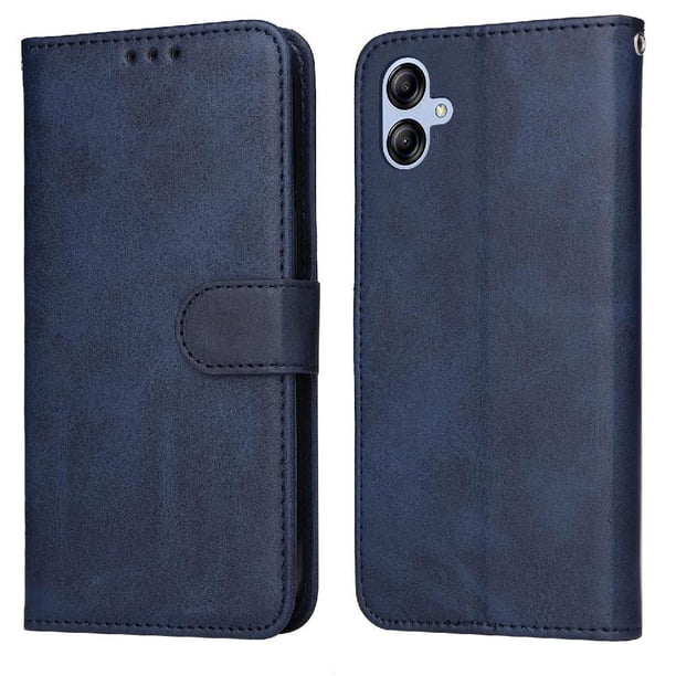 Funda Billetera para Samsung Galaxy A04E 4G con Porta Tarjetas y Soporte Ajustable Azul