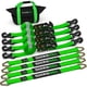thumbnail image 1 of Correas de amarre para coche Rhino USA, 2 x 8 pies, 10 000 libras, resistentes a la rotura, 1 of 7