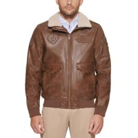 Chaqueta Tommy Hilfiger Smooth Lamb Touch De Piel Sintética Para Hombre