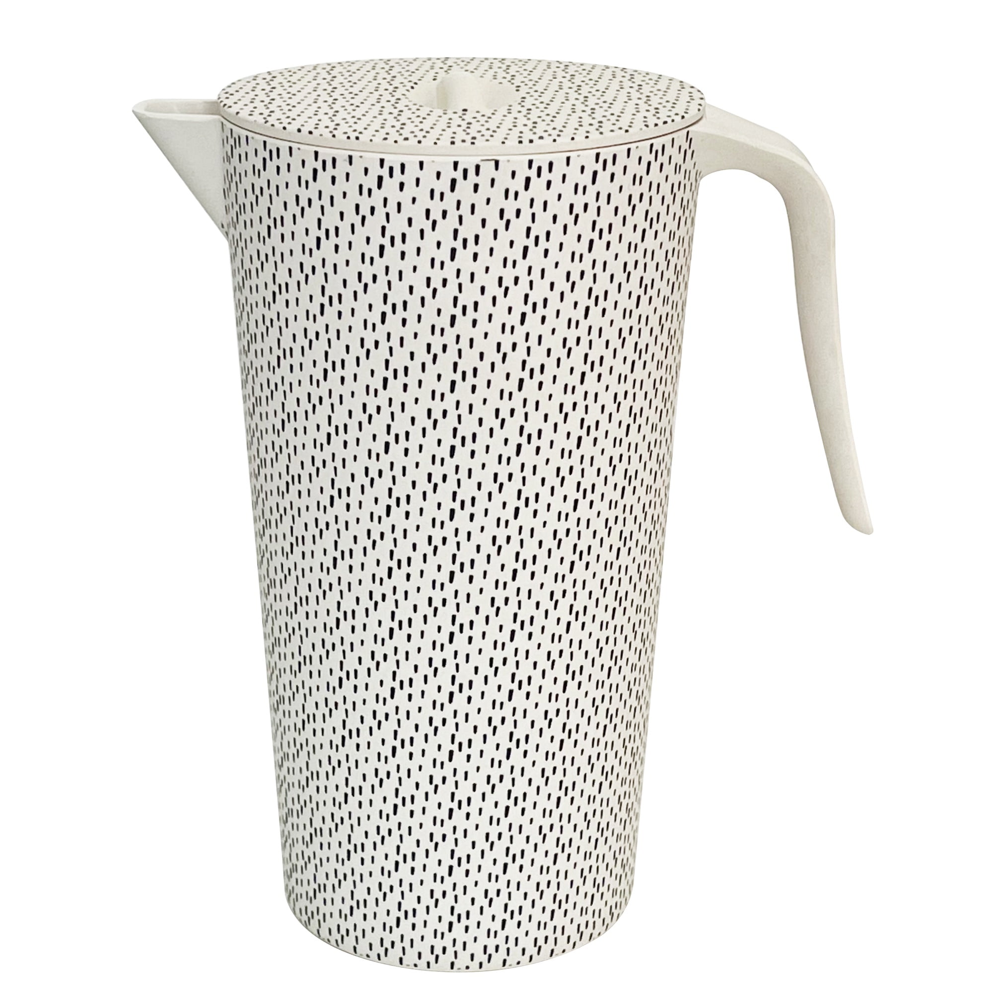 Decogreen - Jarron Biobamboo Redondo Puntos 1,4 L