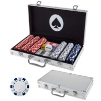 Juego De Fichas De Póquer Trademark Poker De 11,5 G Con Tarjetas Y Estuche Para 300 Fichas