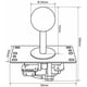 thumbnail image 3 of Joystick SANWA JLF-TP-8YT + 8 botones OBSF-30 gris, 3 of 9