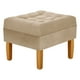 thumbnail image 2 of Pouf Wood 1c Felpa 04 Beige, 2 of 4