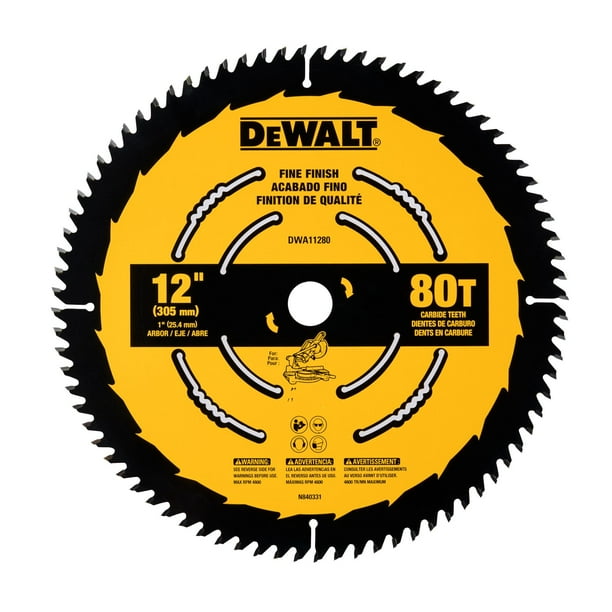 Hoja de sierra DEWALT DWA11280, 30 cm, 80 T, acabado fino