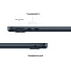 thumbnail image 2 of MacBook Air 2025 13.6" Chip M4 (10n CPU 8n GPU) 16GB RAM 256GB SSD - Midnight, 2 of 3