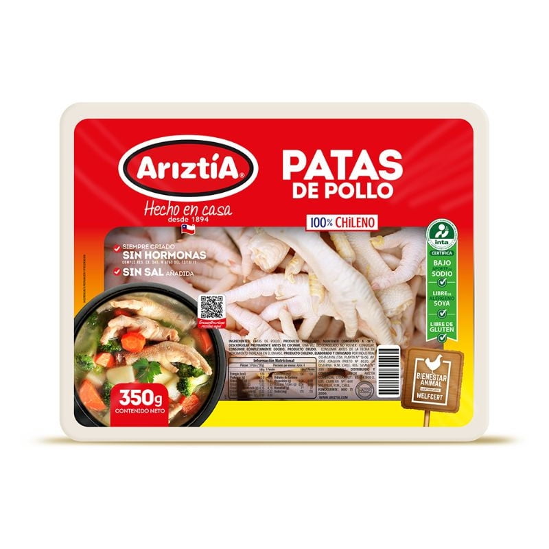 Patas De Pollo 350 g Ariztia