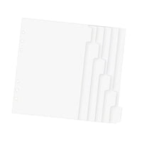 Magideal - Carpeta De 6 Sábanas, Dividiendo Hojas Para Uso Diario, Papel De Cuaderno, Carpeta De Cuchillas Sueltas Transparentes, Papel De 6 Años Para Viajes Uni A6