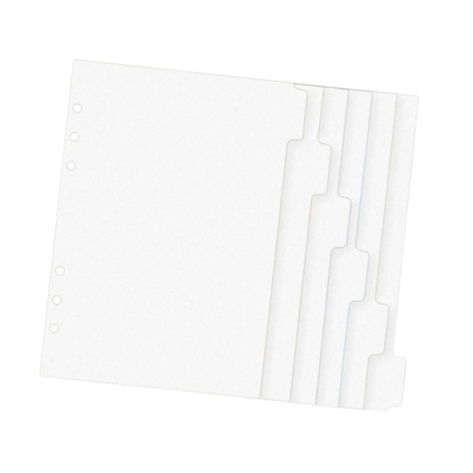 Magideal - Carpeta De 6 Sábanas, Dividiendo Hojas Para Uso Diario, Papel De Cuaderno, Carpeta De Cuchillas Sueltas Transparentes, Papel De 6 Años Para Viajes Uni A6