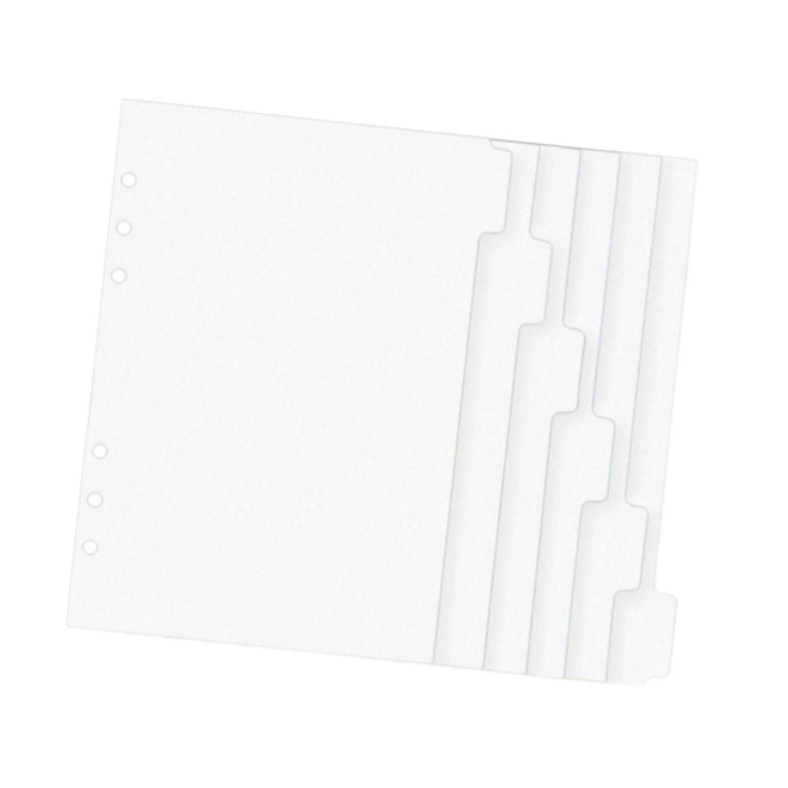 Magideal - Carpeta De 6 Sábanas, Dividiendo Hojas Para Uso Diario, Papel De Cuaderno, Carpeta De Cuchillas Sueltas Transparentes, Papel De 6 Años Para Viajes Uni A6