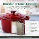 thumbnail image 4 of Cacerola Larder & Vine de Hierro Fundido Esmaltado 2,2 L Cabernet, 4 of 9