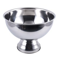 Bothyi - Tazón De Metal De Acero Inoxidable Champán Vino Cerveza Cubo De Hielo Punch Party Cool Silver