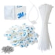 thumbnail image 1 of Soportes para cables XHF 3M, autoadhesivos, blancos, 100 unidades, 1 of 7