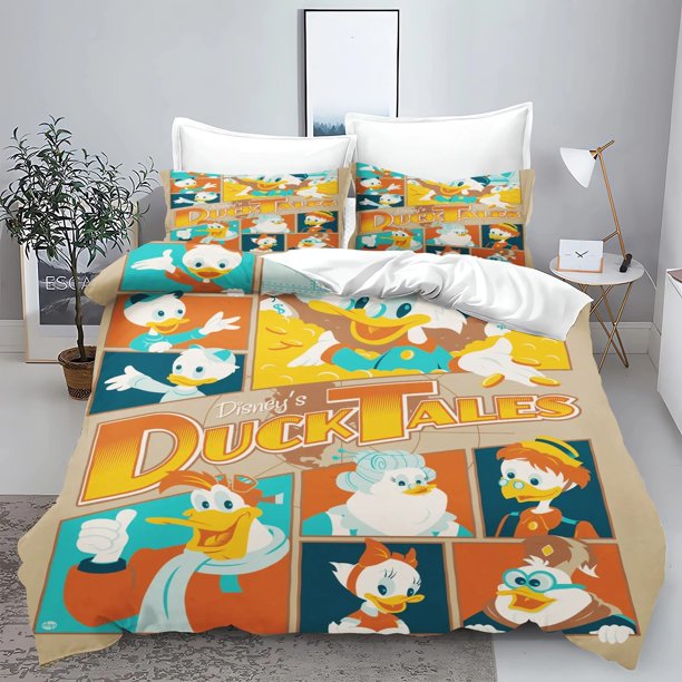 Donald Duck Daisy Duvet Cover Pillowcase, Home Decoration Bedding Set Cartoon, Soft Fabric, Gifts for Adults and Children Bed Sheets