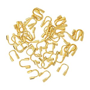 Magideal - 100 Piezas De U, Bucles De Protección De Alambre, Protector De Alambre, Accesorios Para Fabricación , , Oro