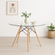 thumbnail image 2 of Mesa de Comedor Eames 100cm redonda vidrio, 2 of 7