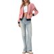 thumbnail image 2 of INSPIRE CHIC Chaqueta de Mujer Casual con Cremallera Chaqueta Bomber Cortavientos con Bolsillos S Rosa Rosa, 2 of 6