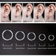 thumbnail image 2 of 2pcs/Pair Stylish Minimalist Round Earrings - Perfect Gift for Men, Family, Friends, and Partners!, 2 of 4