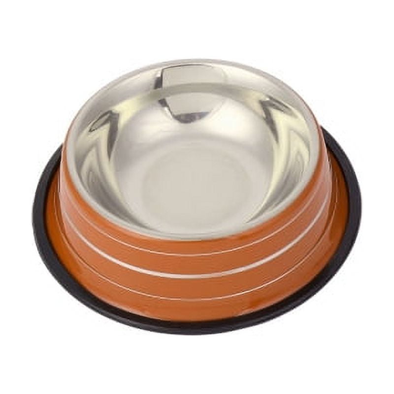 Genérico - Plato Antideslizante Mascotas Tamaño Extra Grande Naranjo