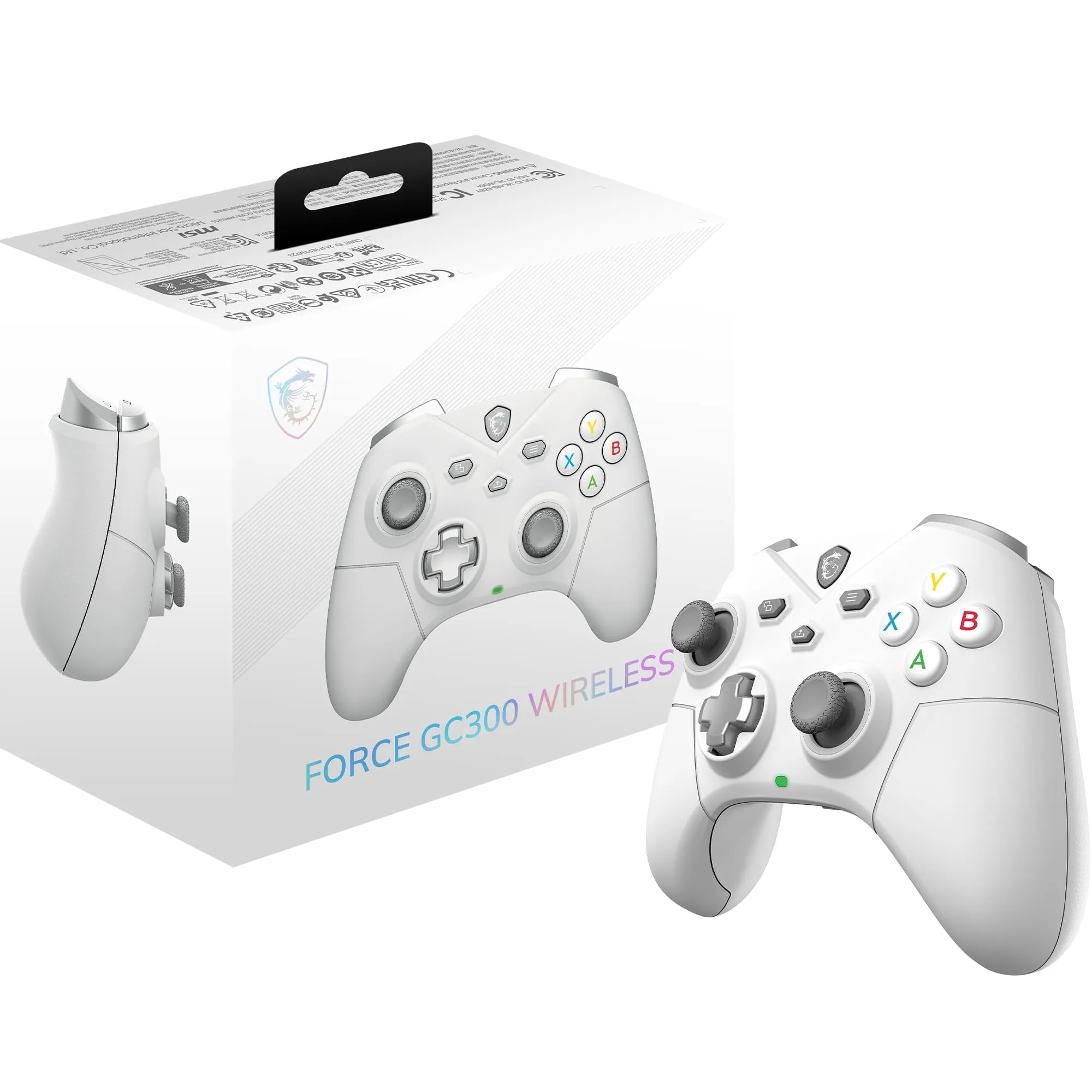 Controlador De Mando Para Pc Msi Force Gc300 Wireless Blanco