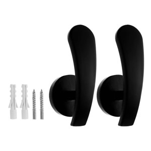 Bothyi - 2 Ganchos Elegantes Para Cortinas, Ganchos Para Decoración Del Hogar, Color Negro