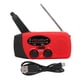thumbnail image 1 of Radio AM/FM de emergencia con función NOAA y función de generación de electricidad con manivela manual y carga solar. Luz LED. Prevención de desastres., 1 of 8
