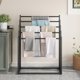 thumbnail image 5 of Porta toallas Honiter de 5 niveles, ancho, autoportante, negro, 5 of 8
