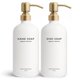 thumbnail image 1 of Dispensador de jabón Vine Creations 473 ml, pack de 2, blanco mate, 1 of 6