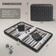 thumbnail image 3 of Set de backgammon Queensell Magnetic Travel 14 con 32 piezas, 3 of 9
