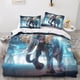 thumbnail image 2 of Funda nórdica con estampado 3D de elefante, juego de ropa de cama decorativo de 3 piezas, funda nórdica con estampado creativo, funda de cama con funda de almohada, suave., 2 of 3