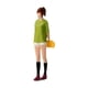 thumbnail image 3 of Figura De Niña De Resina 1:64, Muñeca En Miniatura Para Colecciones De Jardín De Hadas, Diseño Verde, 3 of 5