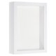 thumbnail image 1 of Uxcell 6x8 Marco de Caja de Sombra Marco de Fotos de Flores Secas de Madera Marco de Fotos Flotante Blanco, 1 of 7