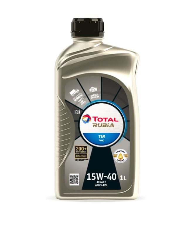 Aceite De Motor Mineral Tir 7400 15w-40 Diesel 1 Lt 1 Un Total