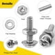thumbnail image 3 of Kit Tornillos Tuercas Fgruh 358pcs Acero 304 Phillips SAE, 3 of 3