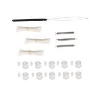 Magideal - De Reparación De Sombra Plisada Para Rv Genérico, Herramientas Y Cuerda, Piezas De Reparación De Instalación Sencilla, Tensores Y Enhebradores De Cuerda Blanca