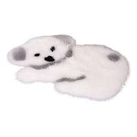 Genérico - Alfombra Moderna Koala Antideslizante Blanco Gris Jhn