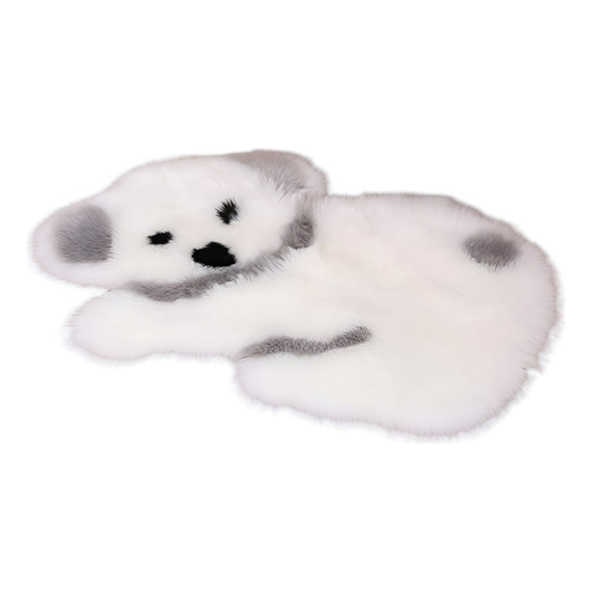 Genérico - Alfombra Moderna Koala Antideslizante Blanco Gris Jhn