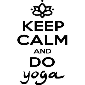 Rienda Libre Graphics - Frase Deco Keep Calm And Do Yoga Fr-11094