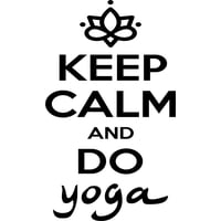 Rienda Libre Graphics - Frase Deco Keep Calm And Do Yoga Fr-11094