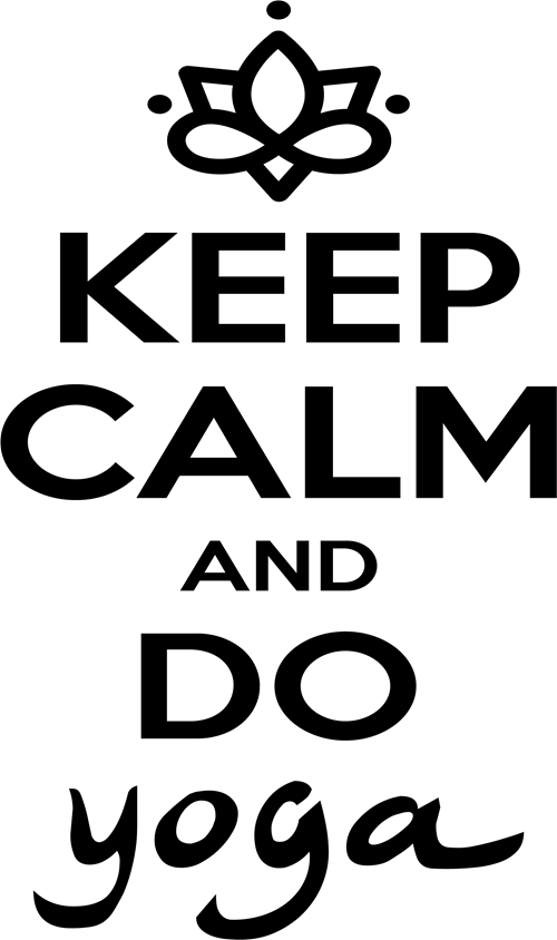 Rienda Libre Graphics - Frase Deco Keep Calm And Do Yoga Fr-11094