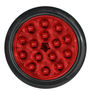 Stark - Foco Trasero Led 4 Pulg Rojo 12 Y 24 Volts