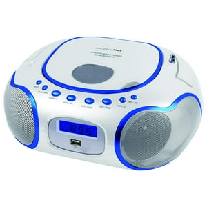 Boombox Portátil Para Cd/Mp3 Hannlomax Hx-309Cd Con Bluetooth, Color Blanco