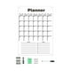 thumbnail image 1 of Pizarra De Borrado En Seco Con Calendario Acrílico Con Marcador Reutilizable Para Plan De Comidas Cocina Pequeña, 1 of 3
