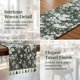 thumbnail image 5 of REGALWOVEN Corredor de Cocina Floral con Flecos para Decoración de Cocina y Mesa de Comedor Verde 13.8x70.9 pulgadas, 5 of 6