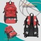 thumbnail image 5 of Mochila deportiva WOLT para baloncesto, fútbol, voleibol, natación, gimnasio, roja, 5 of 7