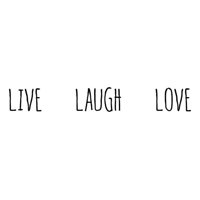 Rienda Libre Graphics - Decomural Live Laugh Love Inspirational Ws-44144