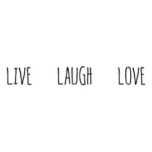 Rienda Libre Graphics - Decomural Live Laugh Love Inspirational Ws-44144